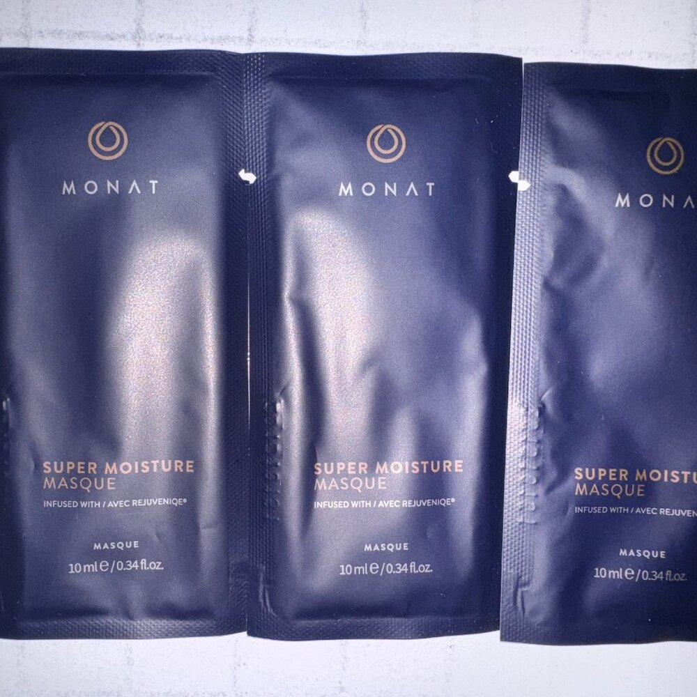 3x Monat Super Moisture Masque - 10 mL Samples Each